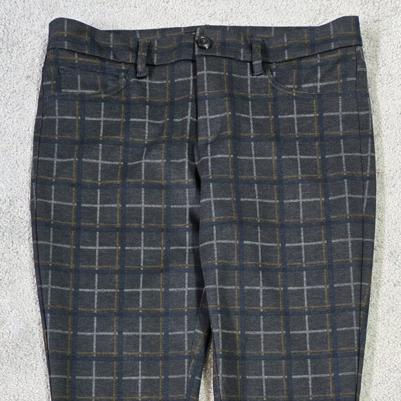 41 Hawthorn Laura Gray Plaid Mid Rise Ankle Skinny Pant Stretch Stitch Fix - Picture 4 of 9